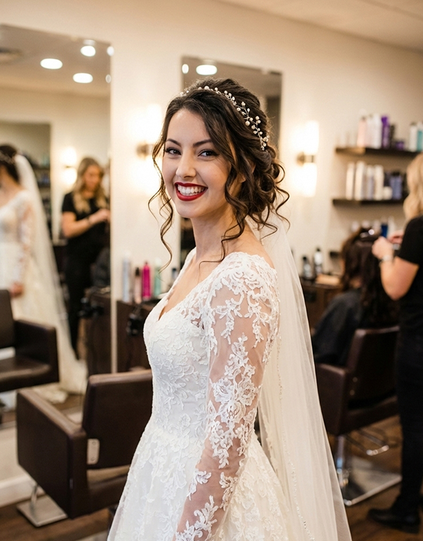 Elegància nupcial amb recollit sofisticat